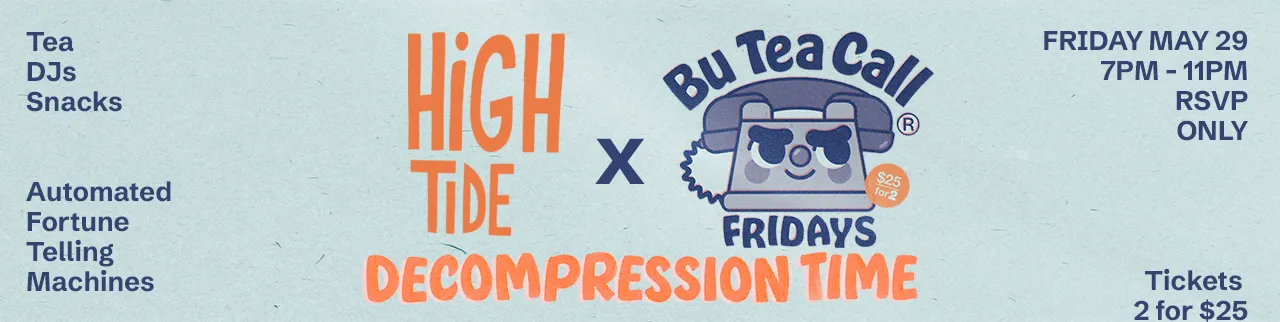 Bu Tea Call Fridays: 2-for-1 event flyer